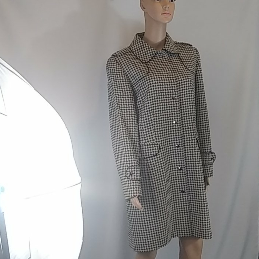 ETCETERA Wool Blend Tweed 3/4 Length Jacket